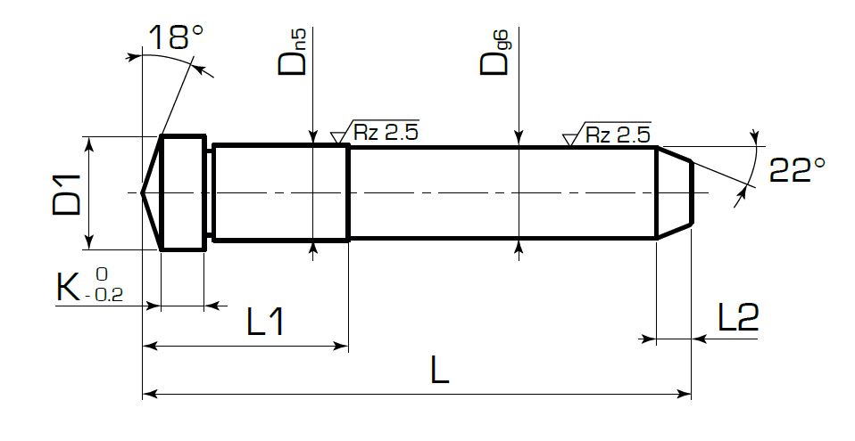 Наклонная колонка с головкой 