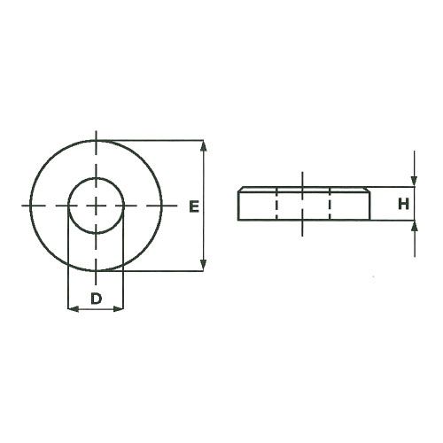 Плоская усиленная шайба DIN6340 S390