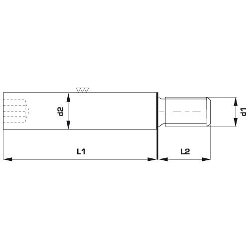 Направляющая колонка для эластомерной пружины DIN9835 MPC