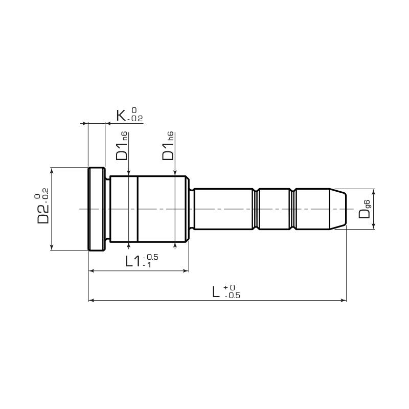 Направляющая колонка с 2 диаметрами C1