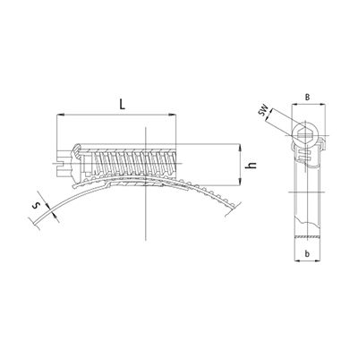 Зажим для шланга наивысшего качества Ranco R0517