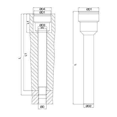 Гнездо с удлинителем Ranco R0385