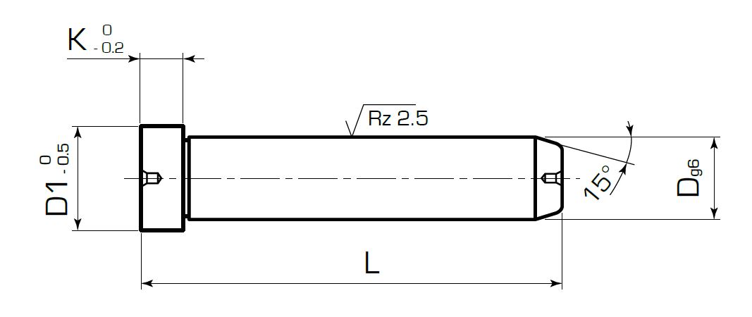 Гладкая направляющая колонка, европейский стандарт