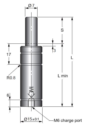 Газовые пружины диаметр 15 мм