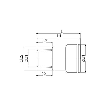 Гнездо с наружной резьбой Ranco R0383