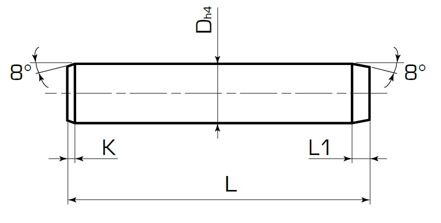 Колонка гладкая для втулки с шариковым сепаратором 