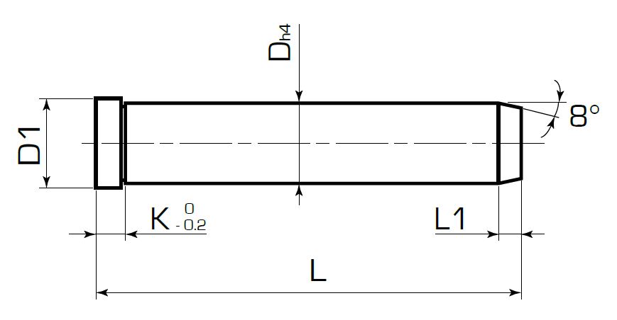 Колонка с головкой для втулки с шариковым сепаратором