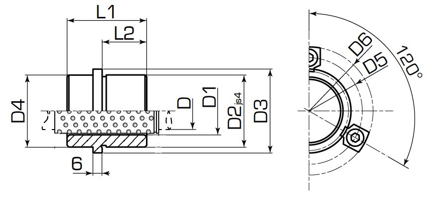 Быстросменная втулка ISO 9448-7 DIN 9831 для шарикового сепаратора