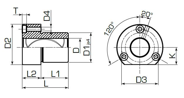 Втулка с фланцем ISO 9448-4 DIN 9831