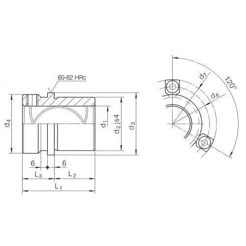 Направляющая втулка с буртом ISO9448-6 DIN9831 R2081.33