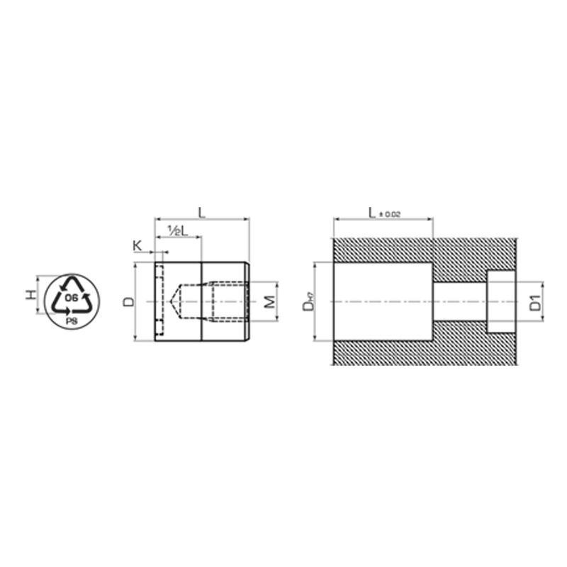 Вставка со знаком вторичной переработки