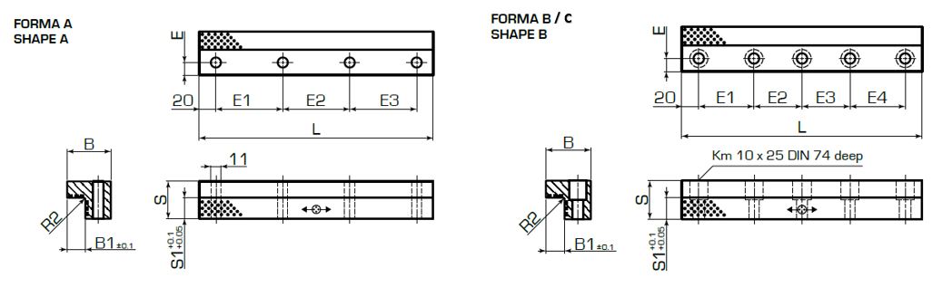 Бронзографитовая угловая планка 2962.70