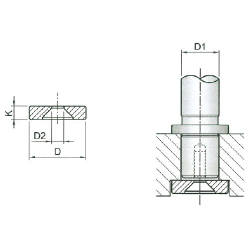 Шайба для быстросменных колонок RTE
