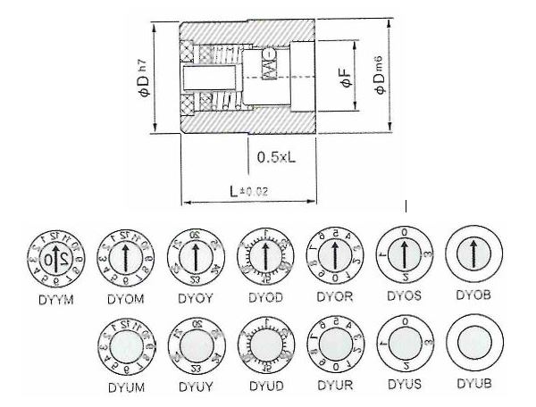 Индексируемый календарный штамп