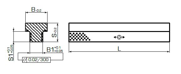 Бронзографитовая Т-образная планка 2964.77