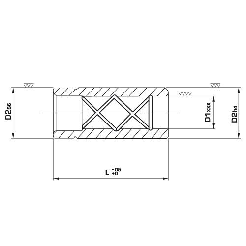 Гладкая втулка B4