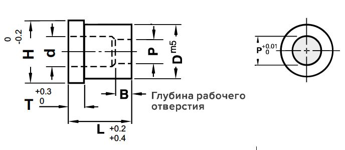 Матрица с головкой с выпускным отверстием