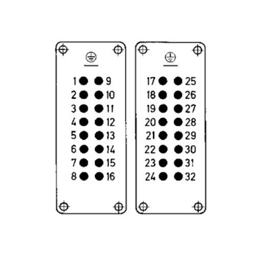 Соединитель 32 контакта - 'мама' 09330162601 09330162711