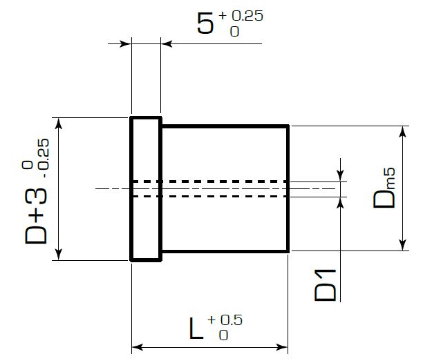 Заготовка матрицы с буртиком