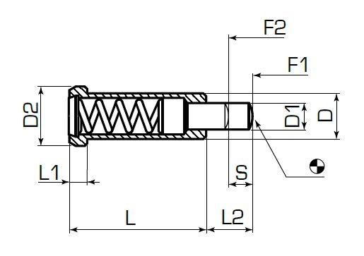Гладкий пружинный выталкиватель