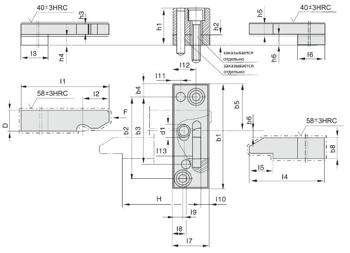 Замок с защелкой JZ170