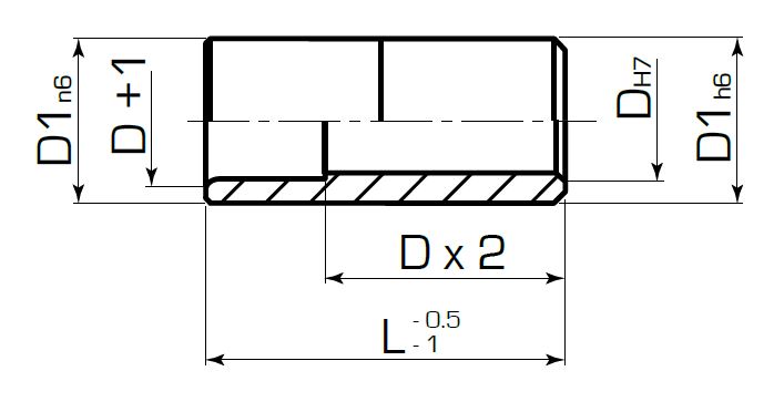 Гладкая втулка B2
