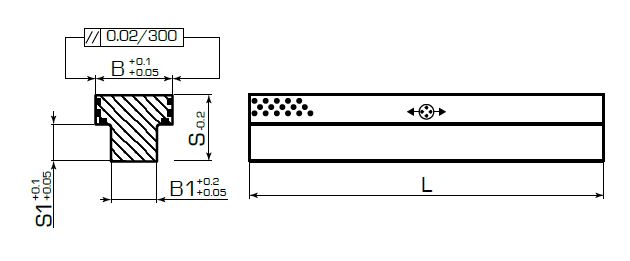 Бронзографитовая Т-образная планка 2964.78