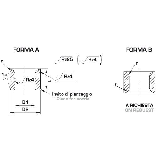 Втулки кондукторные гладкие DIN179 BDIN 179