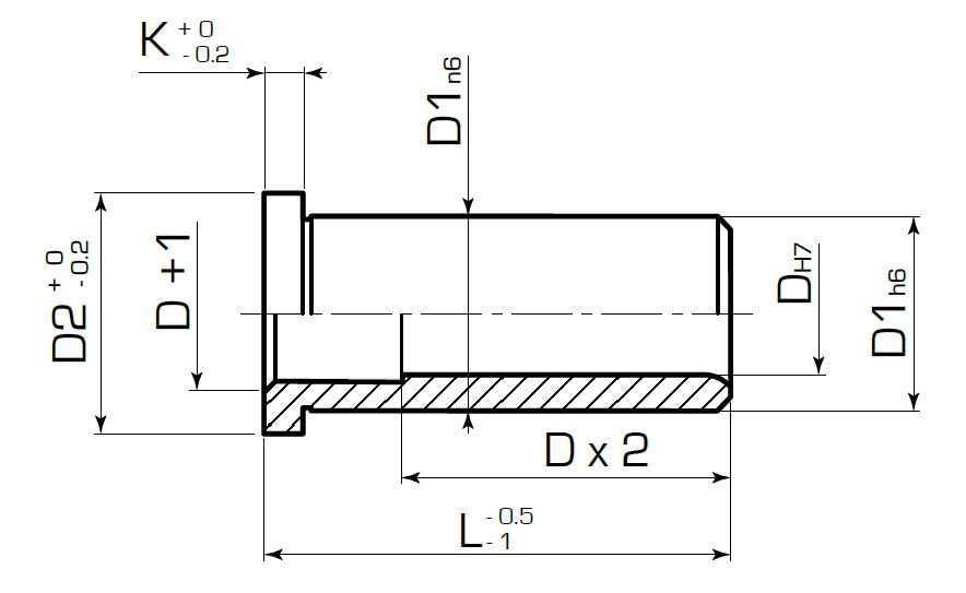 Втулка с головкой B1