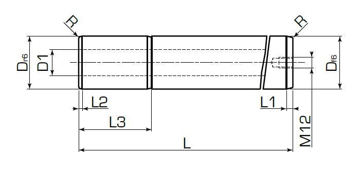Колонка гладкая ISO 9182-3 DIN 9825