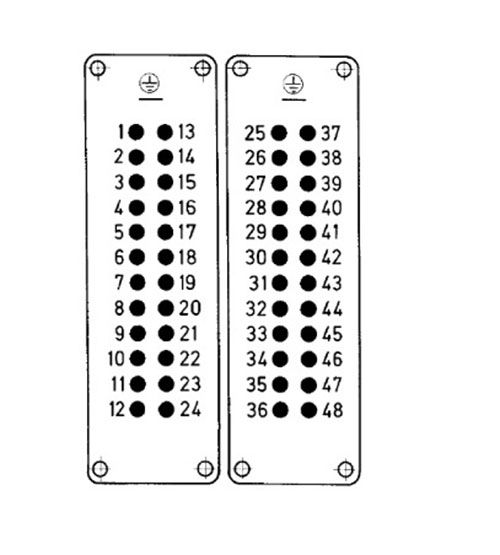 Соединитель 48 контактов - 'мама' 09330242701 09330242711