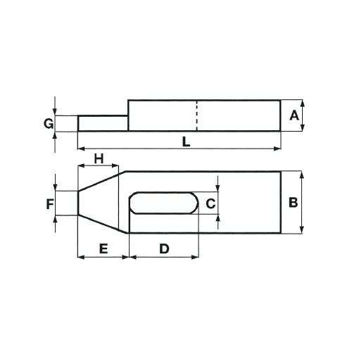 Зажим сниженный стандартный S211