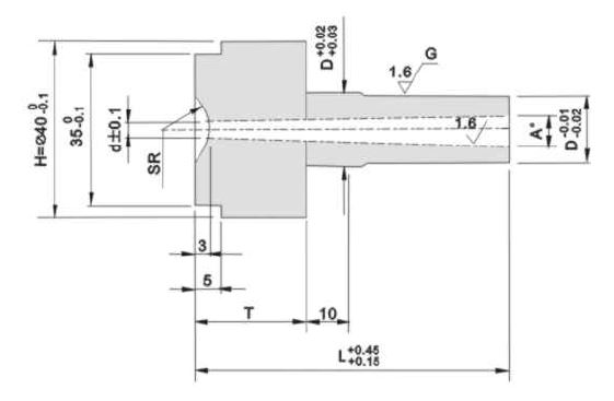 Втулка литниковая азиатский стандарт тип B