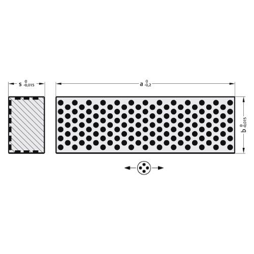 Направляющая пластина бронзовая самосмазывающаяся R2962.80