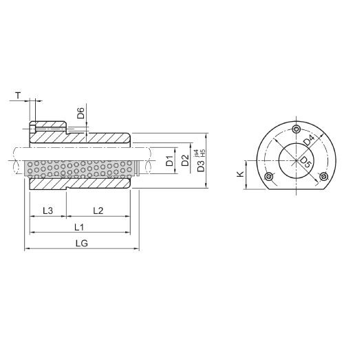 Направляющая втулка с фланцем ISO9448-5 DIN9831 R2091.46