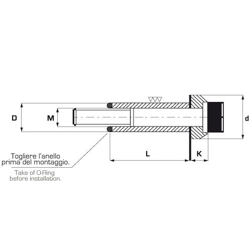 Винты для распорки с буртом VGRD