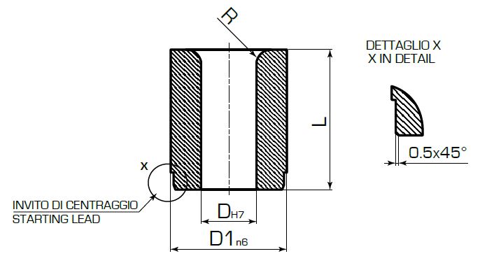 Направляющая втулка DIN 9845 C для пуансона