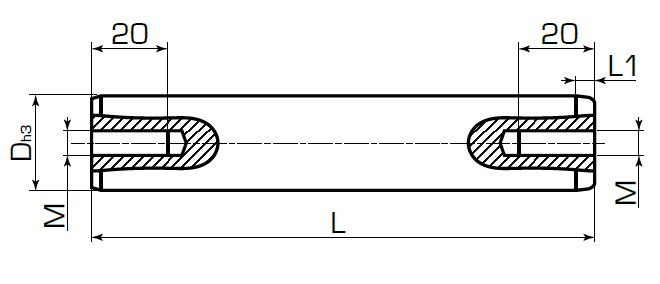 Колонка гладкая ISO 9182-2 DIN 9825
