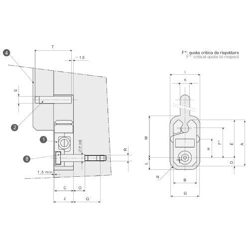 Зажим для пресс-форм RPSM