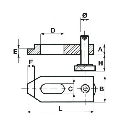Зажим регулируемый с винтом с квадратным шагом S280