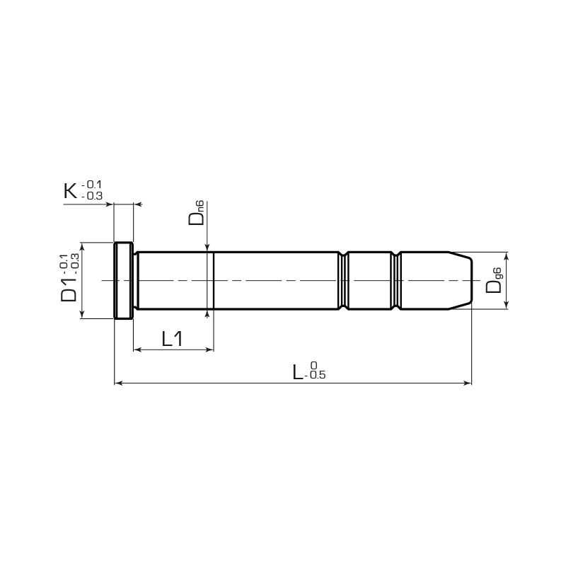 Направляющая колонка с 1 диаметром C2