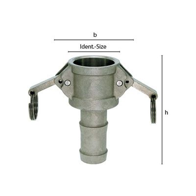 Камлок для шлангов низкого давления - розетка Ranco R0517
