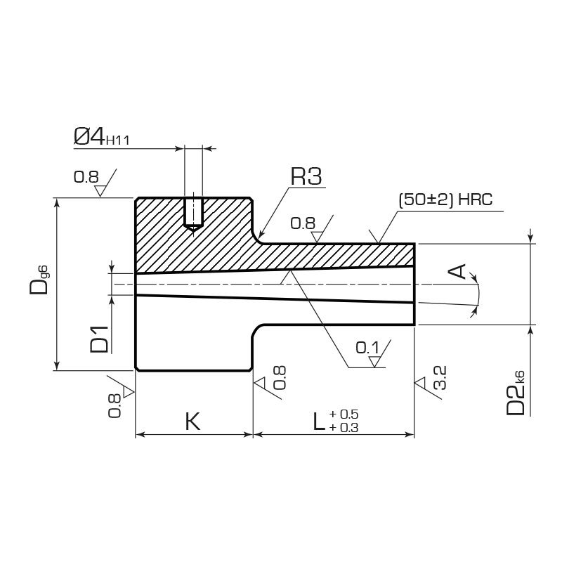 Втулка литниковая DME стандарт 