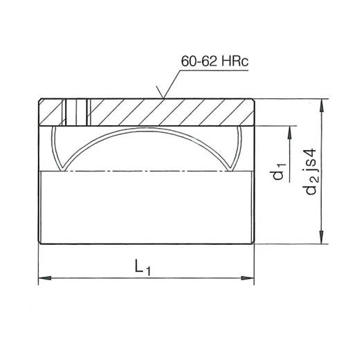 Гладкая направляющая втулка ISO9448-2 DIN9831 R2051.32