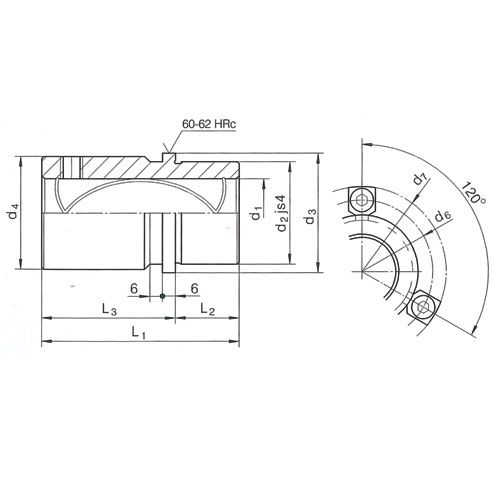 Направляющая втулка с буртом ISO9448-6 DIN9831 R2081.31