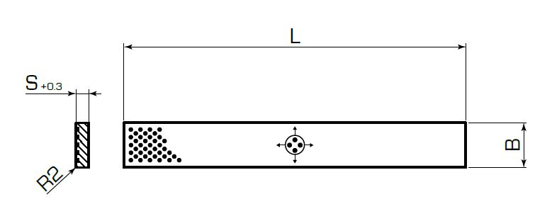 Гладкая бронзографитовая пластина 2961.71