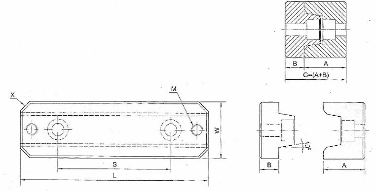 Боковой замок KY	
