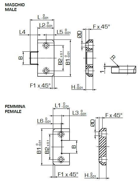 Прямой фиксатор FW45
