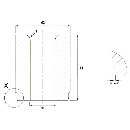 Направляющие втулки для пуансона DIN 9845C BDIN9845C