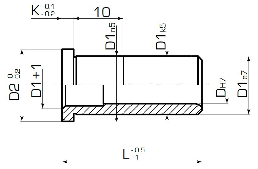 Втулка с головкой европейский стандарт